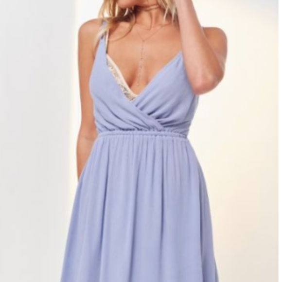 UO ecote strappy surplice fit and flare dress - Picture 4 of 7